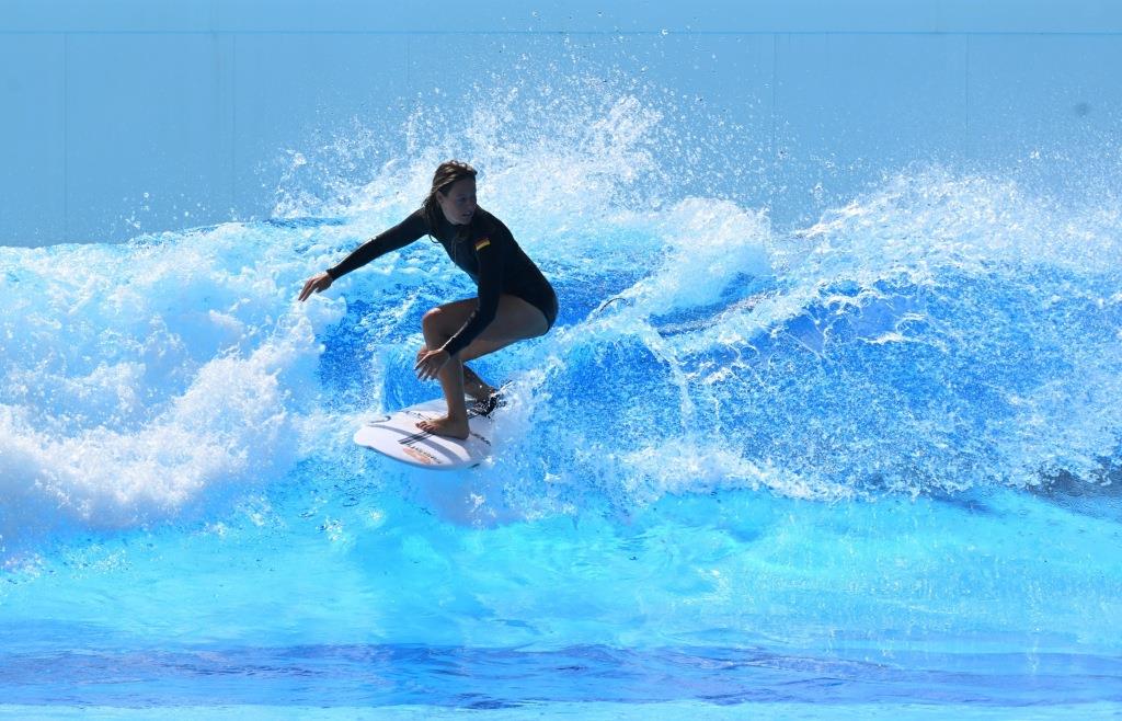 Hallbergmoos statt Atlantik  erstmals finden die nationalen  Surf-Titelkmpfe nicht im Ausland statt