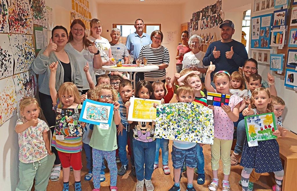  Nachwuchs-Künstler im Kößlarner Kindergarten Bildidee 