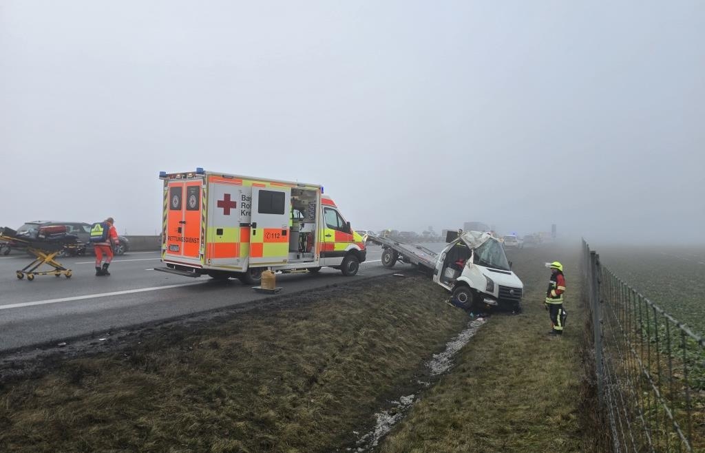 Accident with six injured: Cars collide on the A3