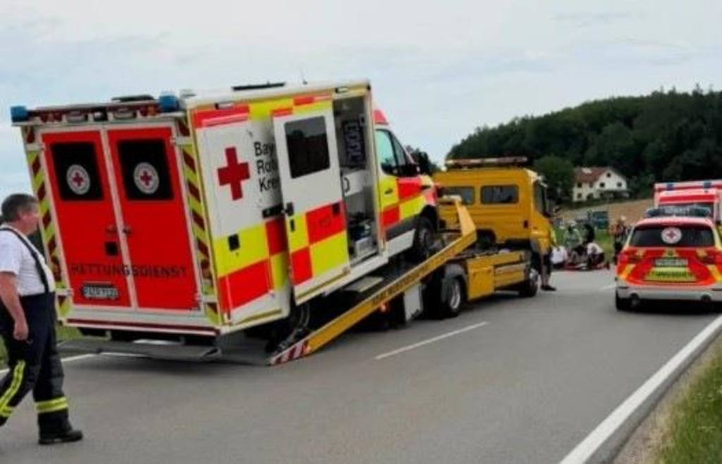 Ambulance towed away, then paramedics become first responders