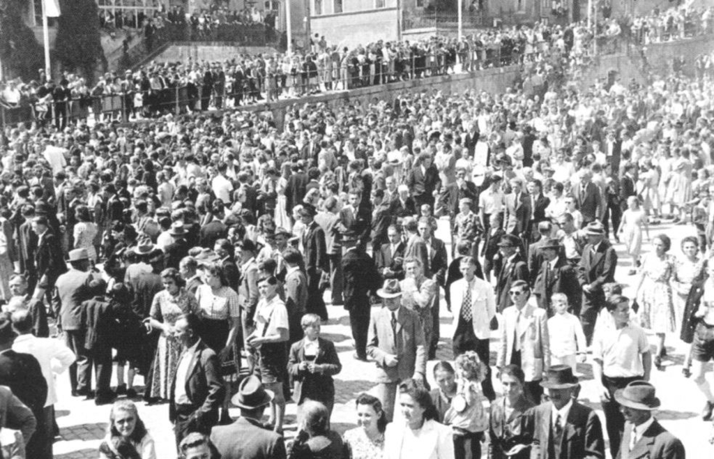 Die Pichelsteiner vor dem Jubiläumsfest